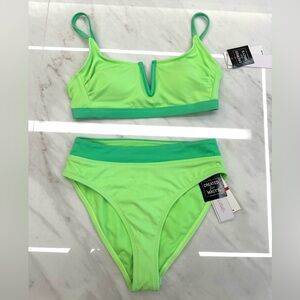 Salt & Cove bright green set